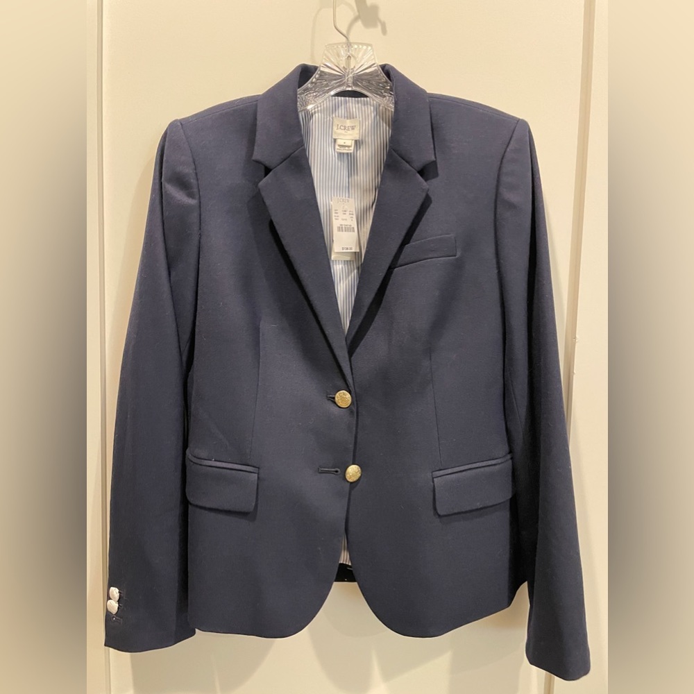 NWT J.Crew Navy Schoolboy Blazer 8